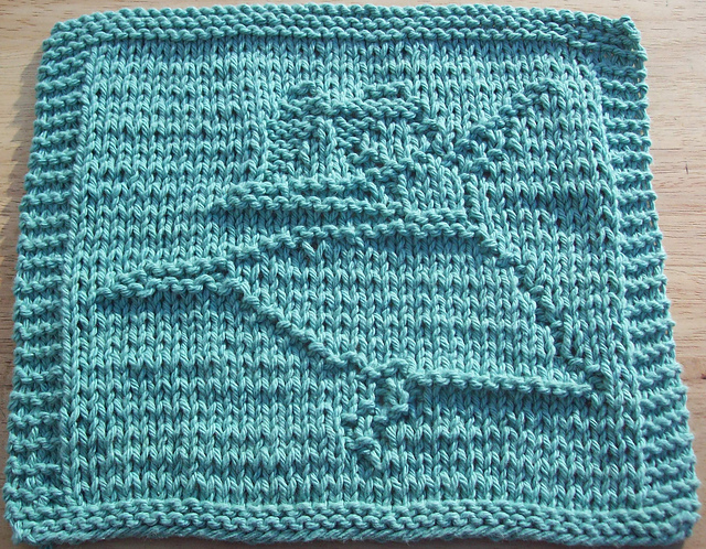 Little Dancer Knit Dishcloth Pattern
