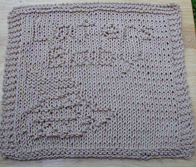 Laters Baby Knit Dishcloth Pattern 