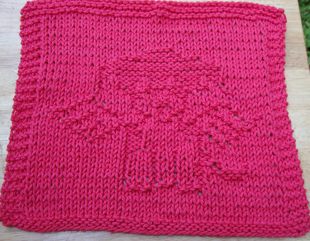 Angel Doggy Knit Dishcloth Pattern 