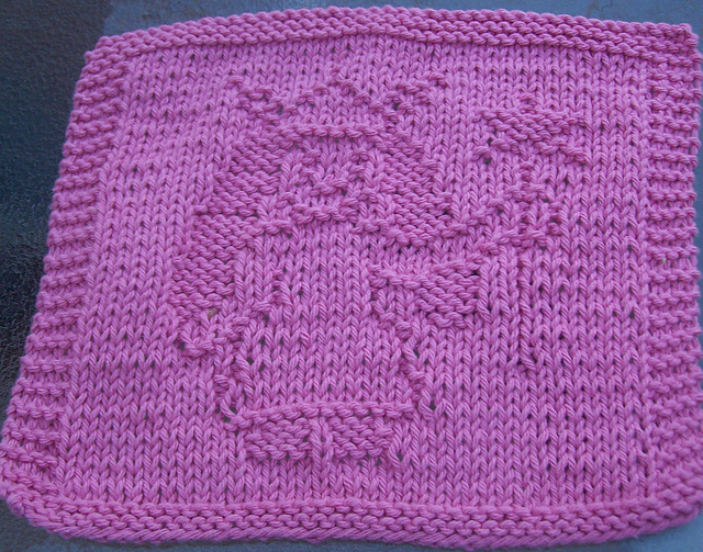 Fairy Princess Knit Dishcloth 