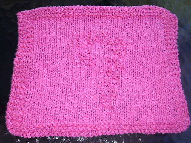 Candy Cane Dishcloth