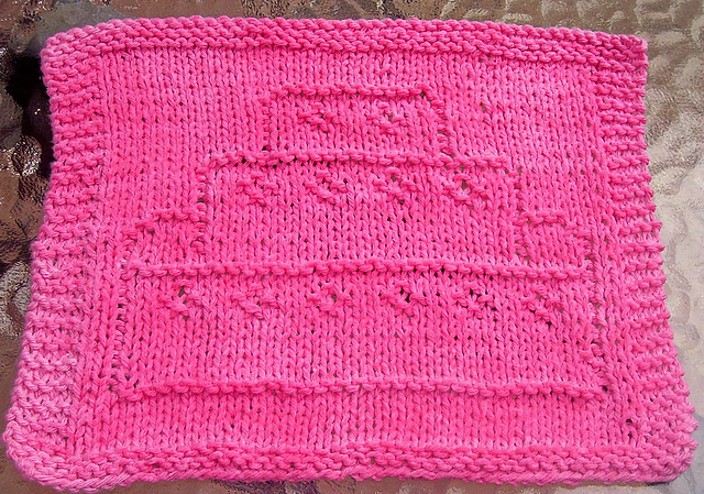 Wedding Cake Dishcloth 