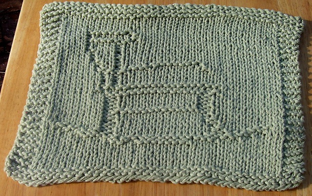 Rocker Knit Dishcloth Pattern