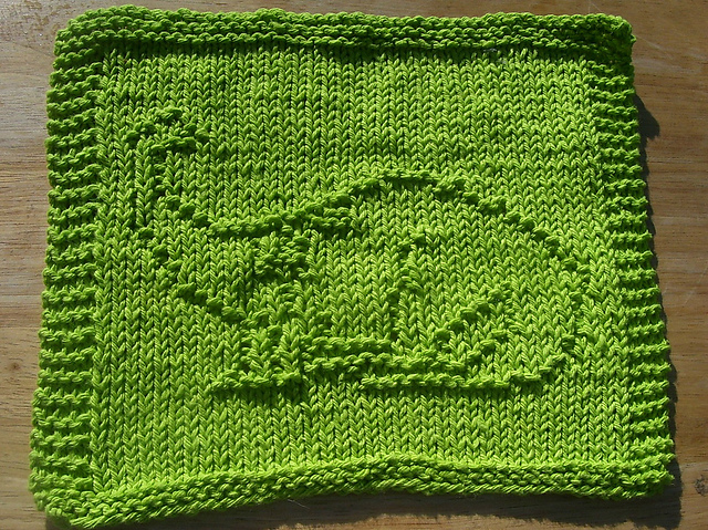 Dinosaur Knit Dishcloth