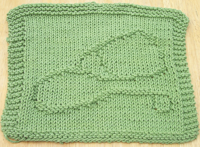 Stethoscope Knit Dishcloth Pattern