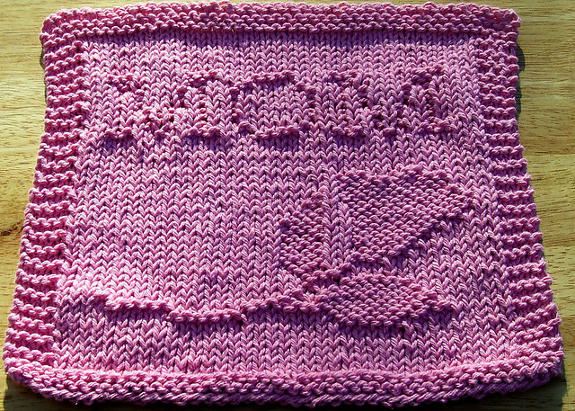 Mom Knit Dishcloth 
