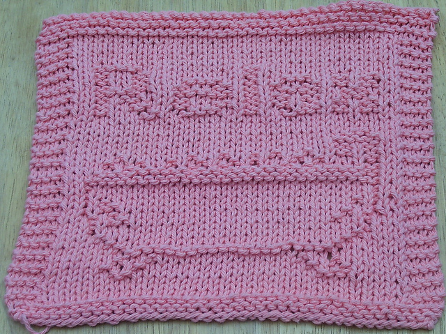 Relax in a tub Dishcloth