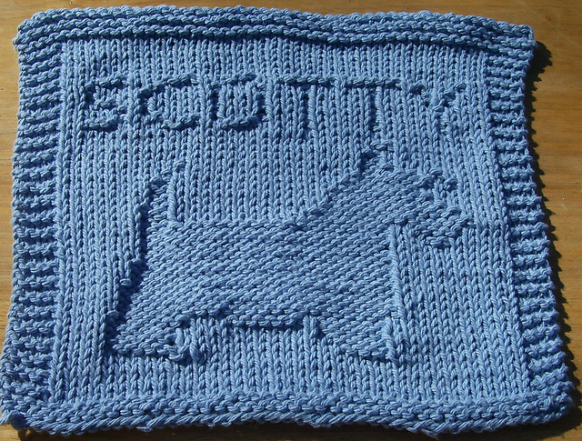 Scottish Terrier Dishcloth 