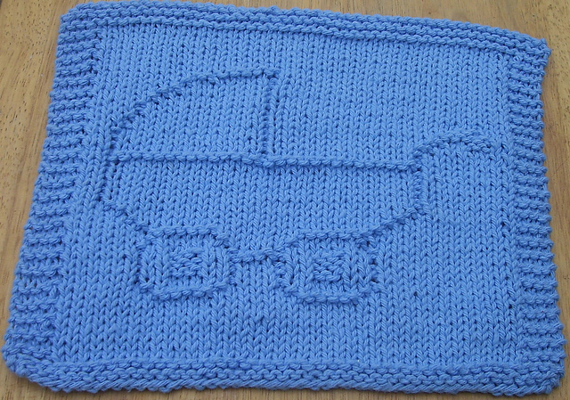 Baby Carriage Dishcloth