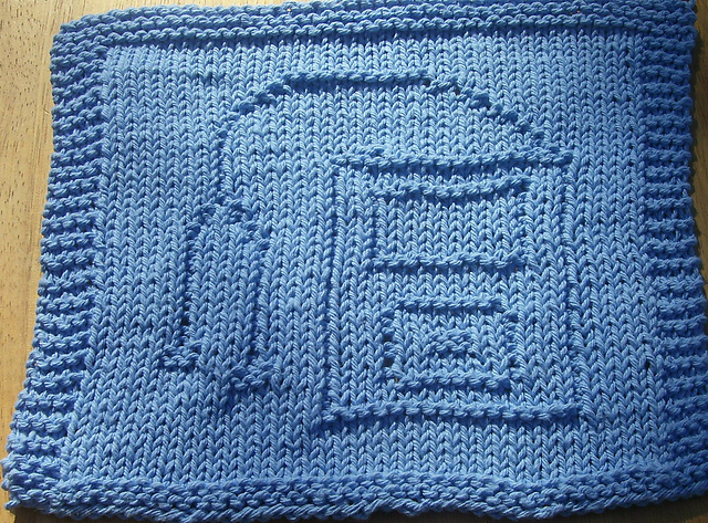 Music "POD" Knit Dishcloth