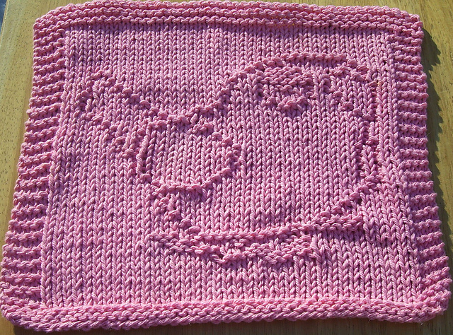 Parrot Knit Dishcloth