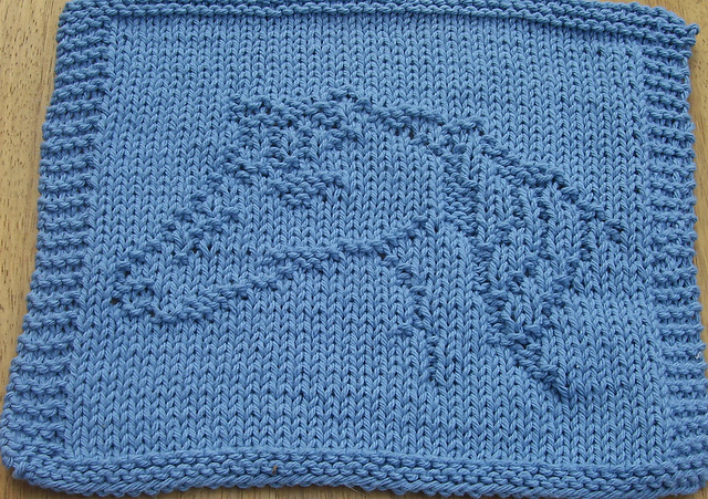 Horse Head Knit Dishcloth 