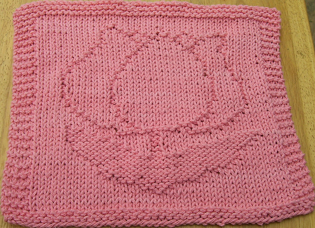 Ginormous Tulip Knit Dishcloth 