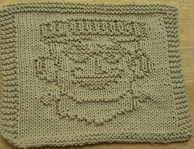 Frankie Stein Knit Dishcloth
