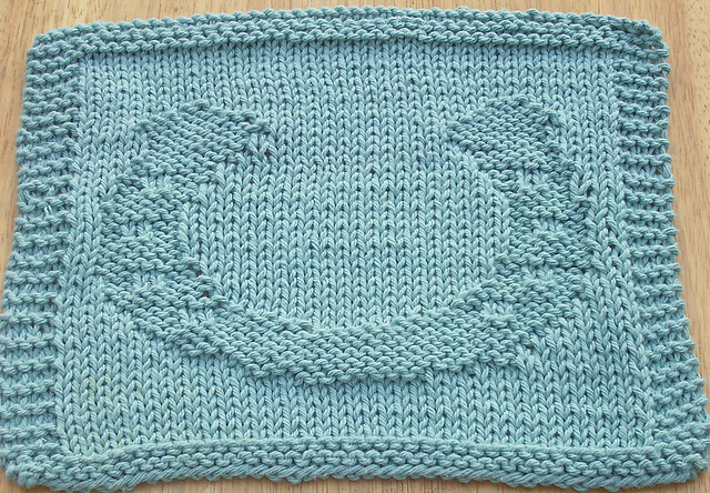 Horseshoe Knit Dishcloth Pattern 