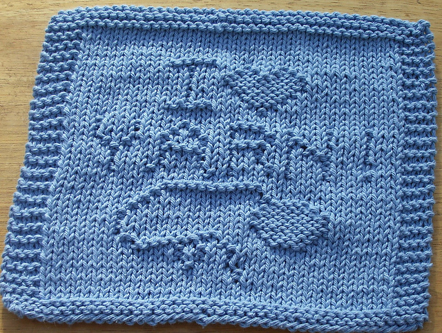 I "heart" Yarn !  Dishcloth 