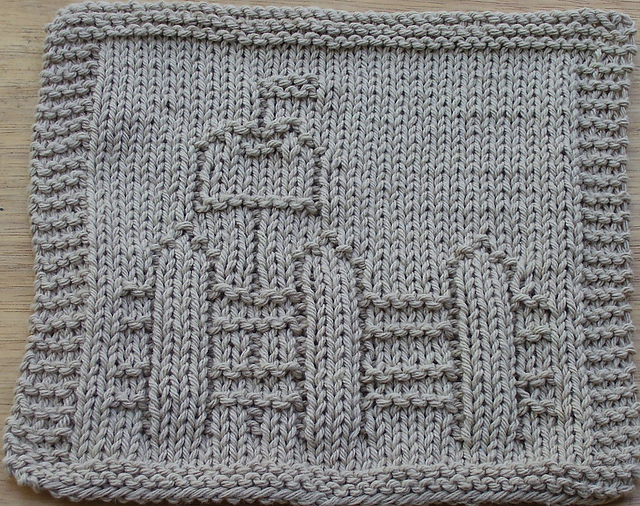 Picket Fence Dishcloth