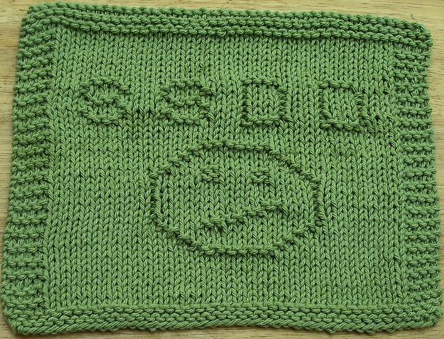 S S D D   Knit Dishcloth 