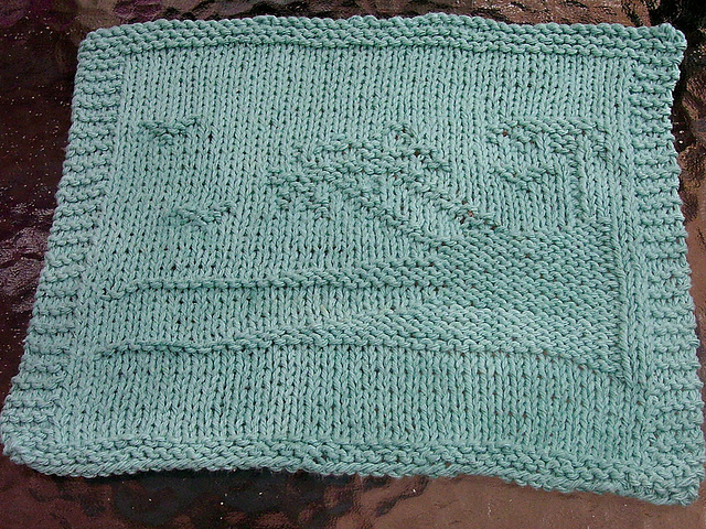 Beach Scene Dishcloth