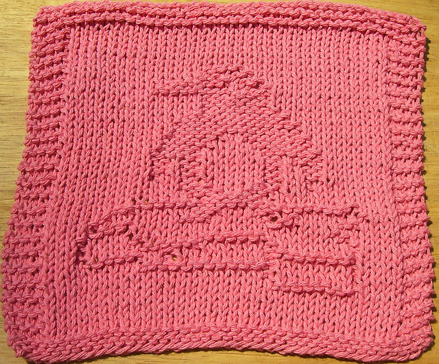 Penguin Knit Dishcloth 