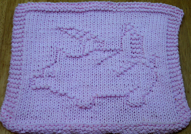 Pig With Wings Dishcloth 
