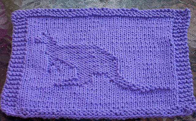 Kangaroo Knit Dishcloth 