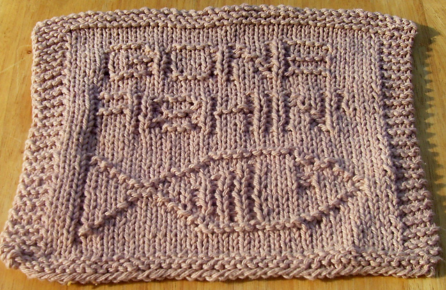 Gone Fishing Dishcloth