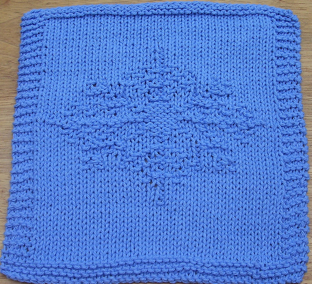 Snowflake Knit Dishcloth