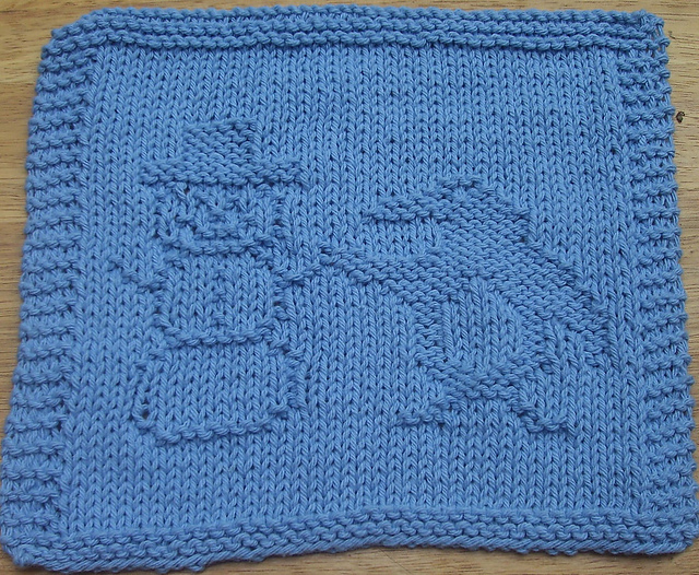 Snow Buddies Knit Dishcloth