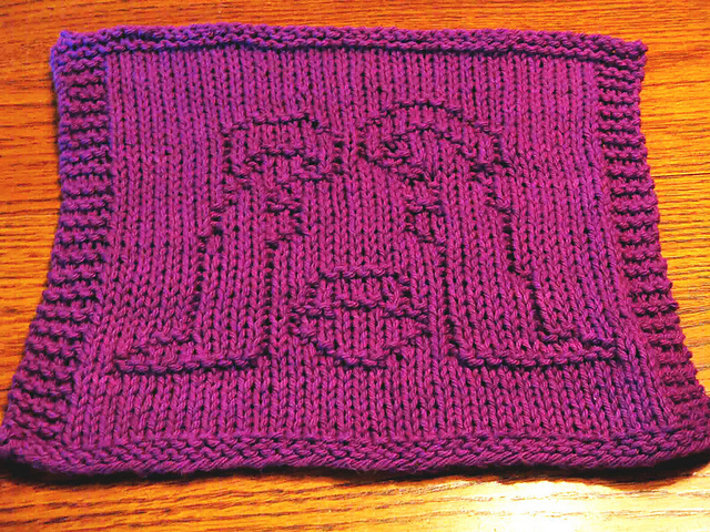 Nativity Knit Dishcloth 