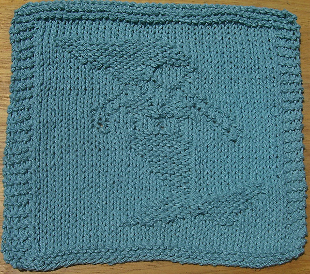 Mermaid Knit Dishcloth 