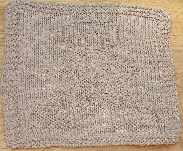 Mary Nativity Dishcloth