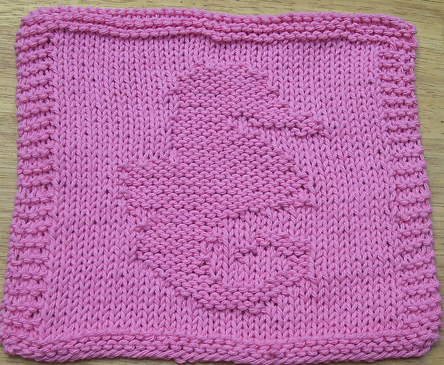 Seahorse Knit Dishcloth 
