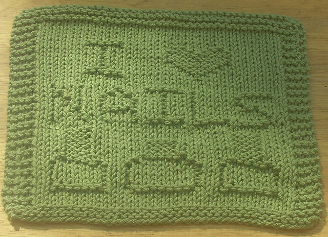 I Heart Nails Dishcloth