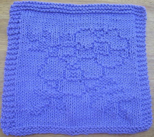 Violets Dishcloth