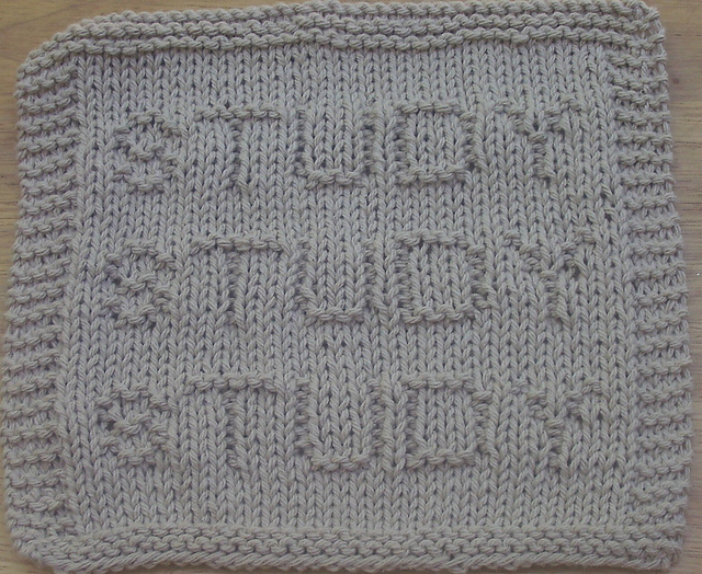 Study Study Study Dishcloth 