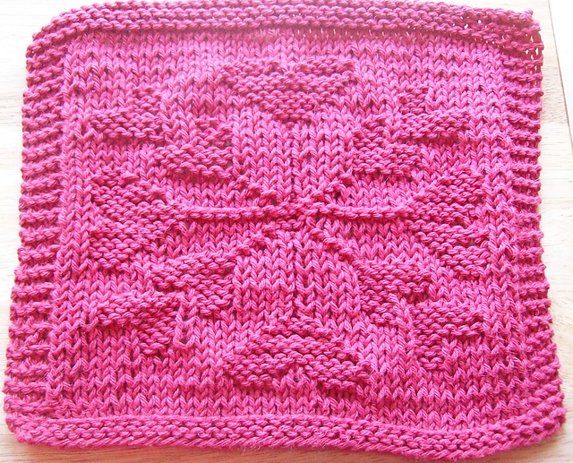 Heart Wheel Dishcloth