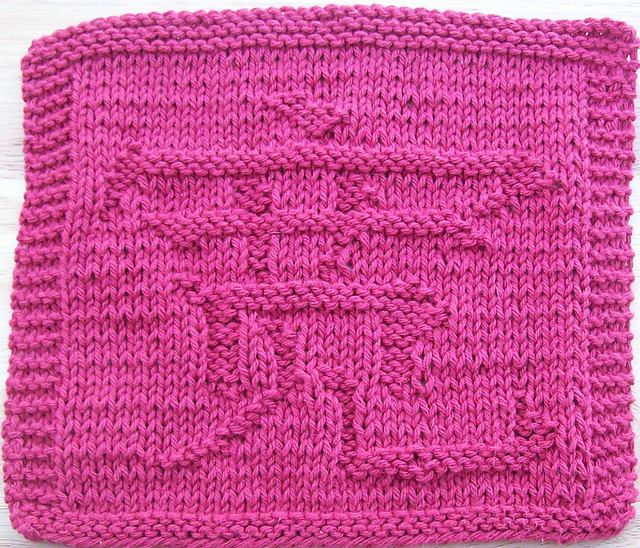 Chinese Forgiveness Knit Dishcloth