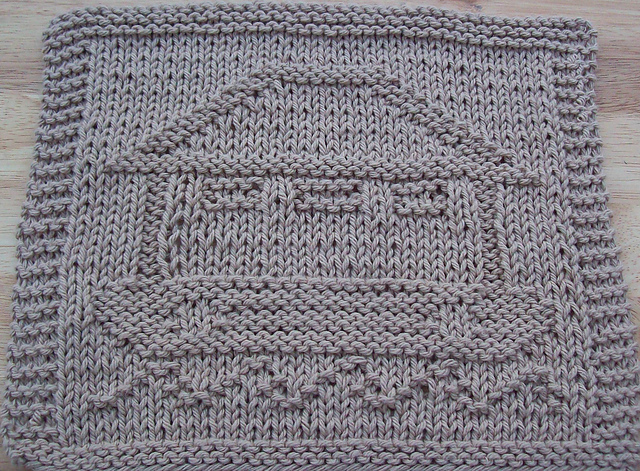 Noah's Ark Knit Dishcloth Pattern 