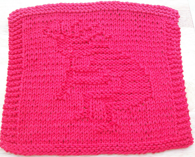 Kokopelli Knit Dishcloth Pattern 