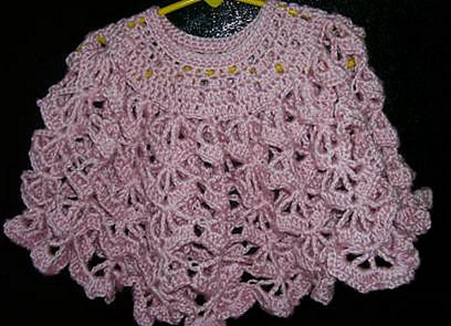 Imma Crochet Fan Poncho