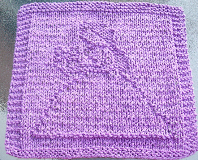 Lady Knit Dishcloth Pattern 