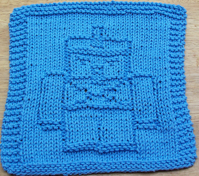 Nutcracker Knit Dishcloth 