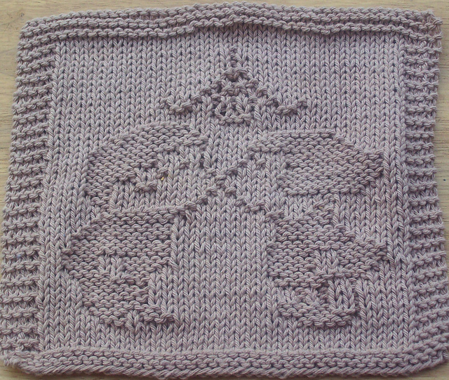 Under the Mistletoe Dishcloth
