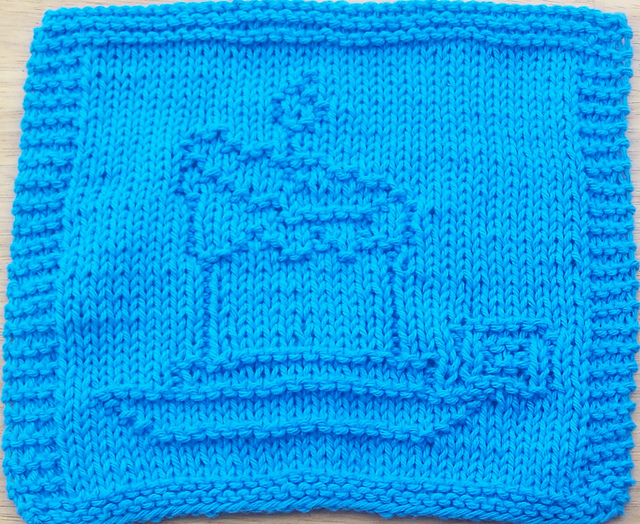Holiday Candle Dishcloth