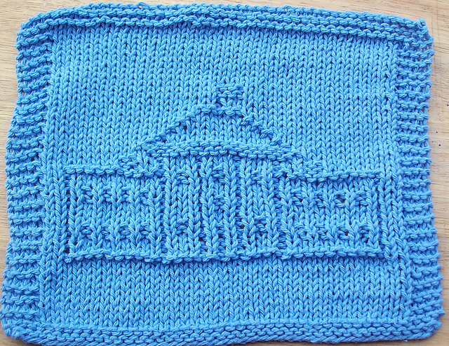 President's Home Knit Dishcloth Pattern 