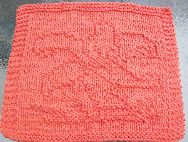 Lily Knit Dishcloth 