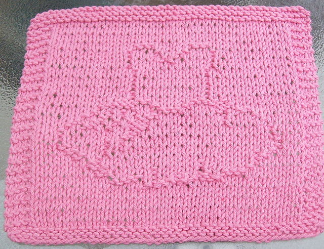 Dance Recital Dress Knit Dishcloth 