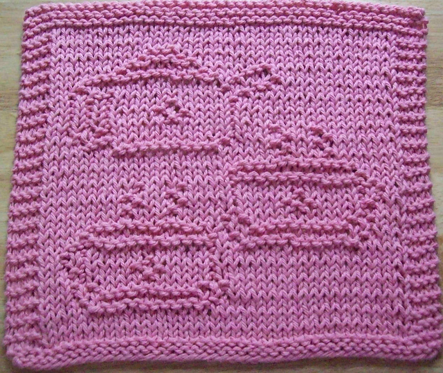 Tea for Two Knit Dishcloth Pattern 