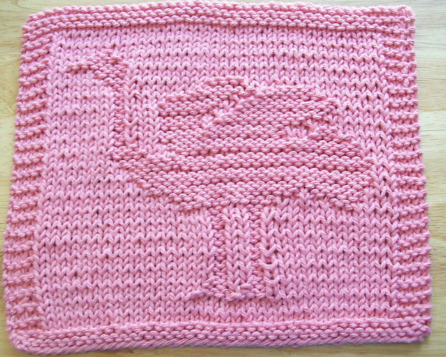 Ostrich Knit Dishcloth 